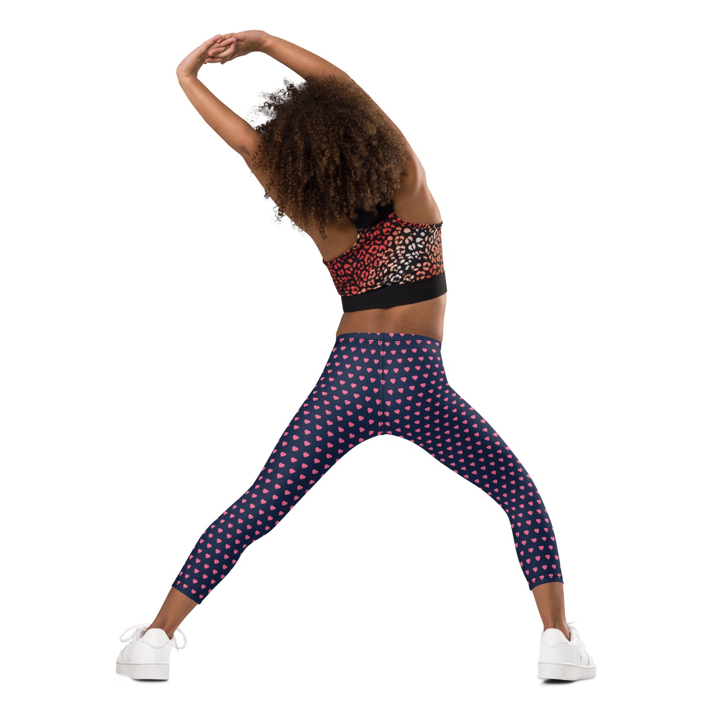 Kid's Leggings - Pink Hearts