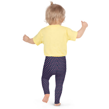 Kid's Leggings - Pink Hearts