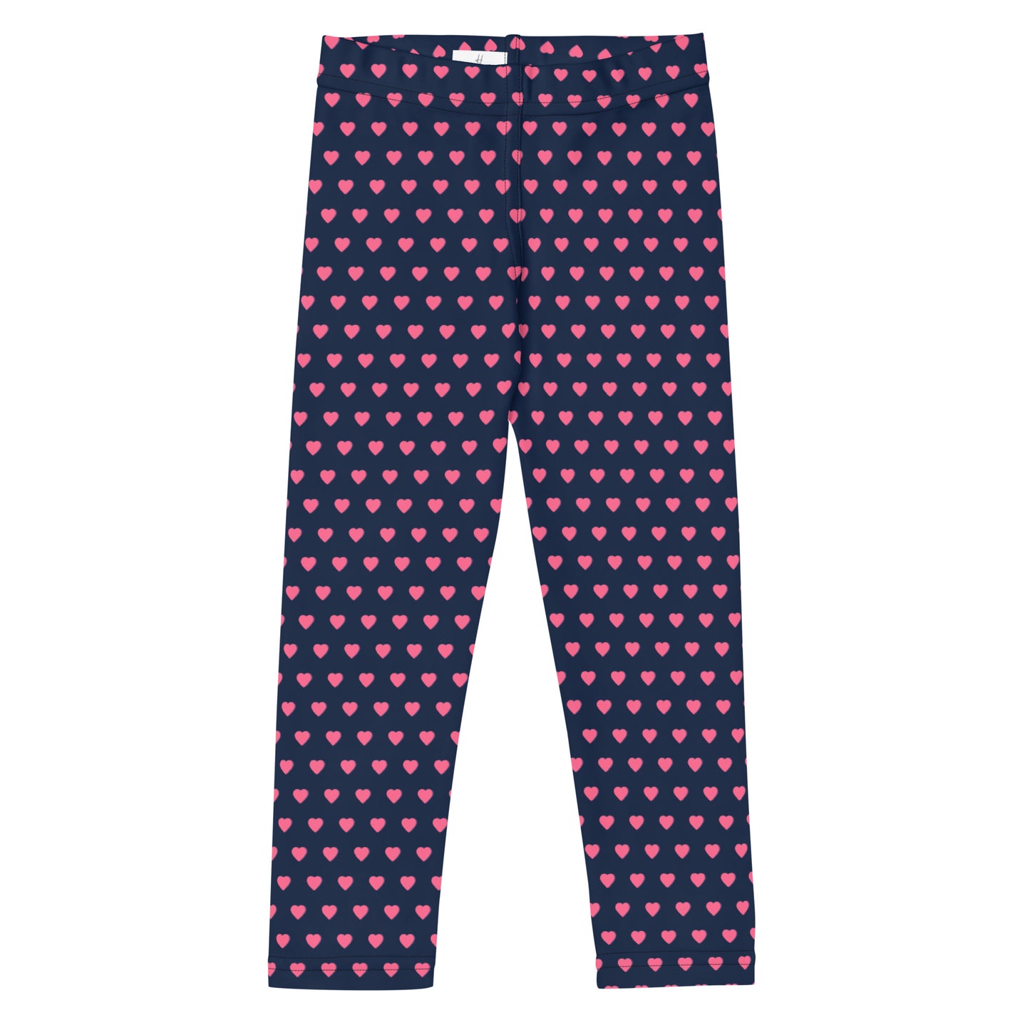 Kid's Leggings - Pink Hearts