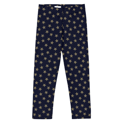 Kid's Leggings - Gold Stars