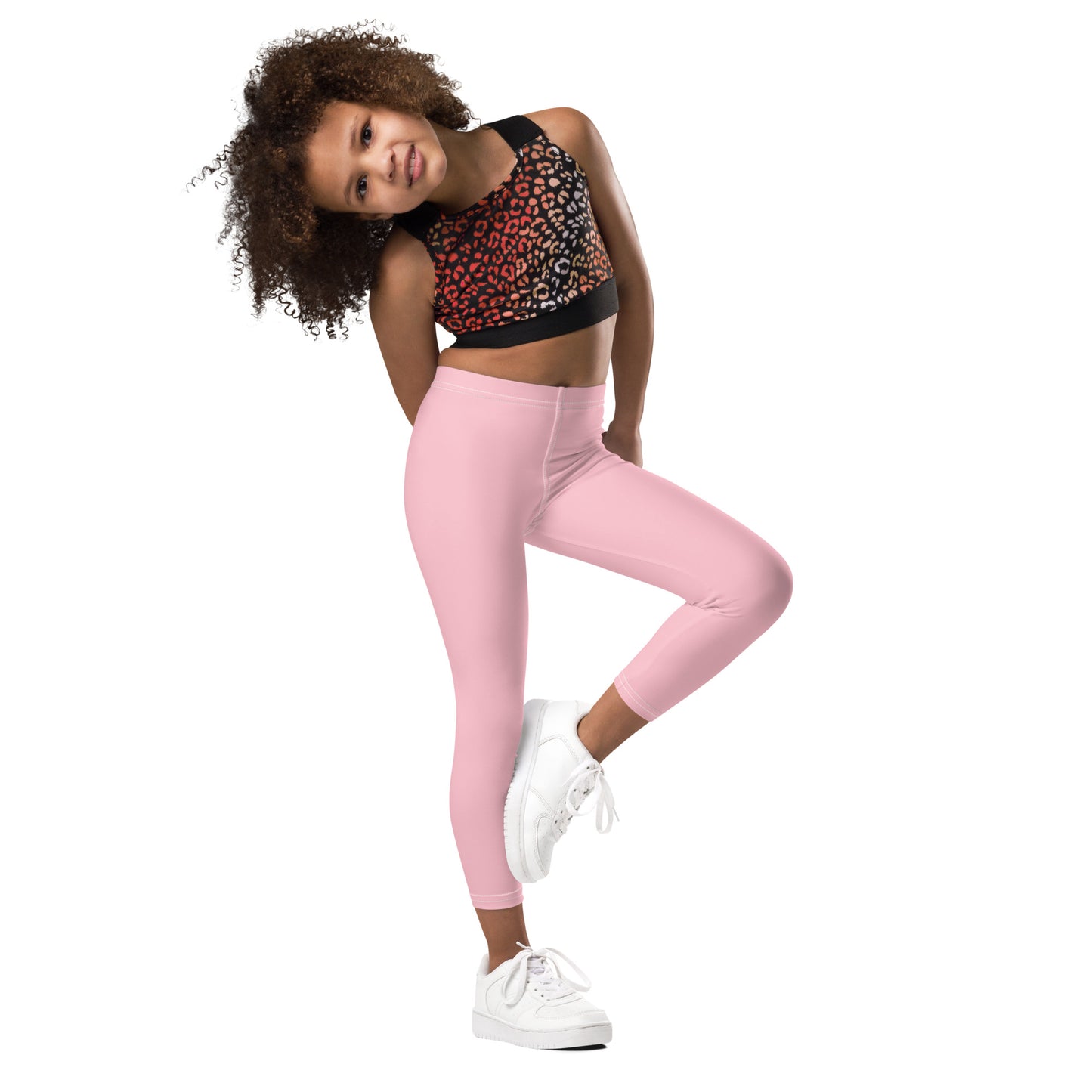 Kid's Leggings - Cotton Candy Pink