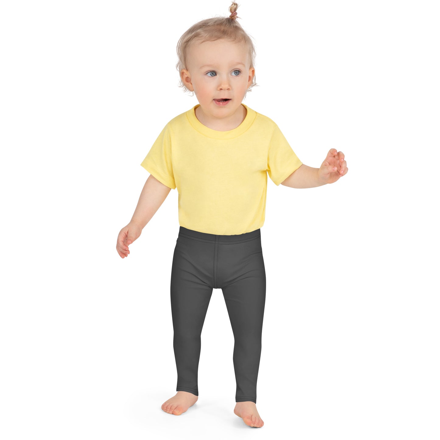 Kid's Leggings - Charcoal Black