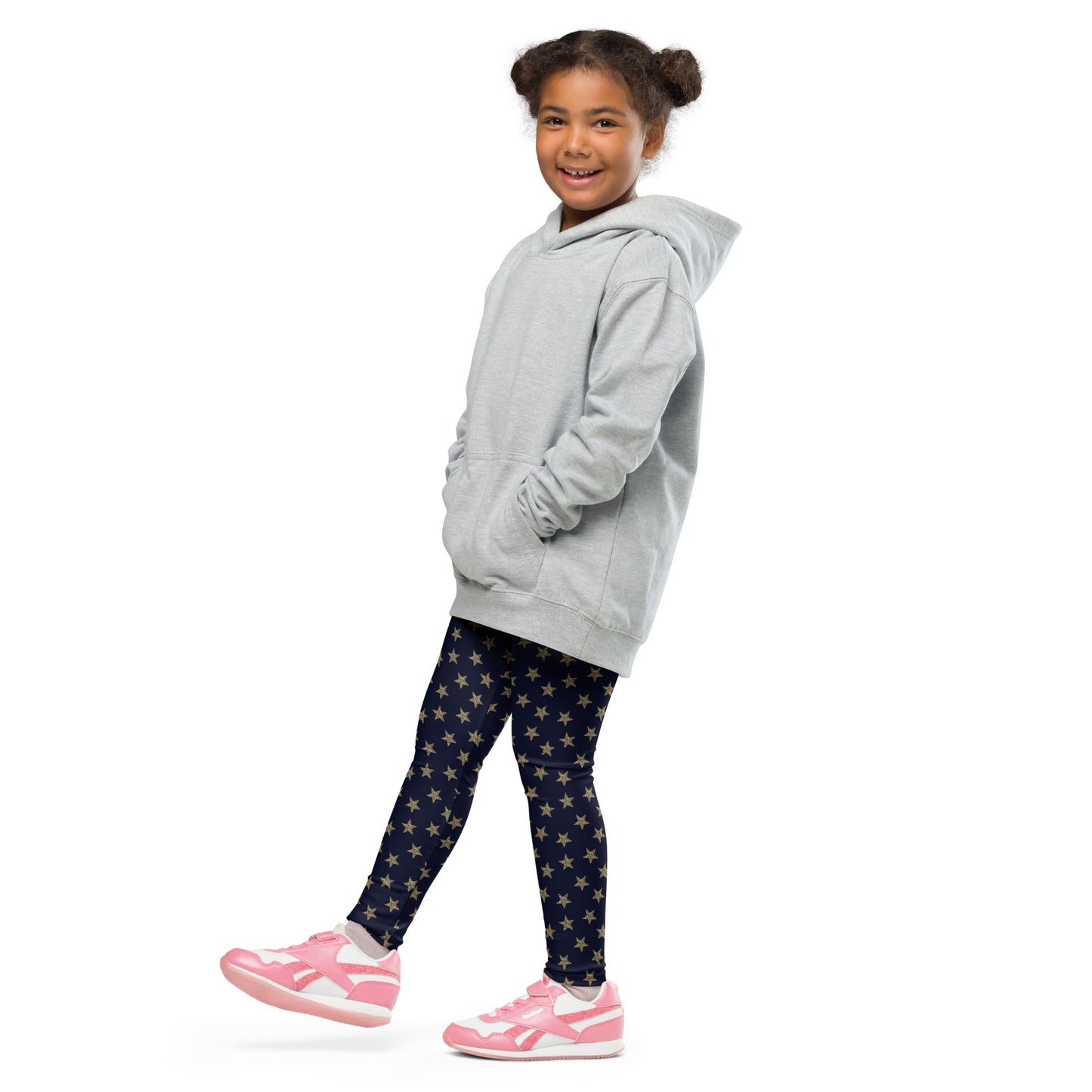 Kid's Leggings - Gold Stars