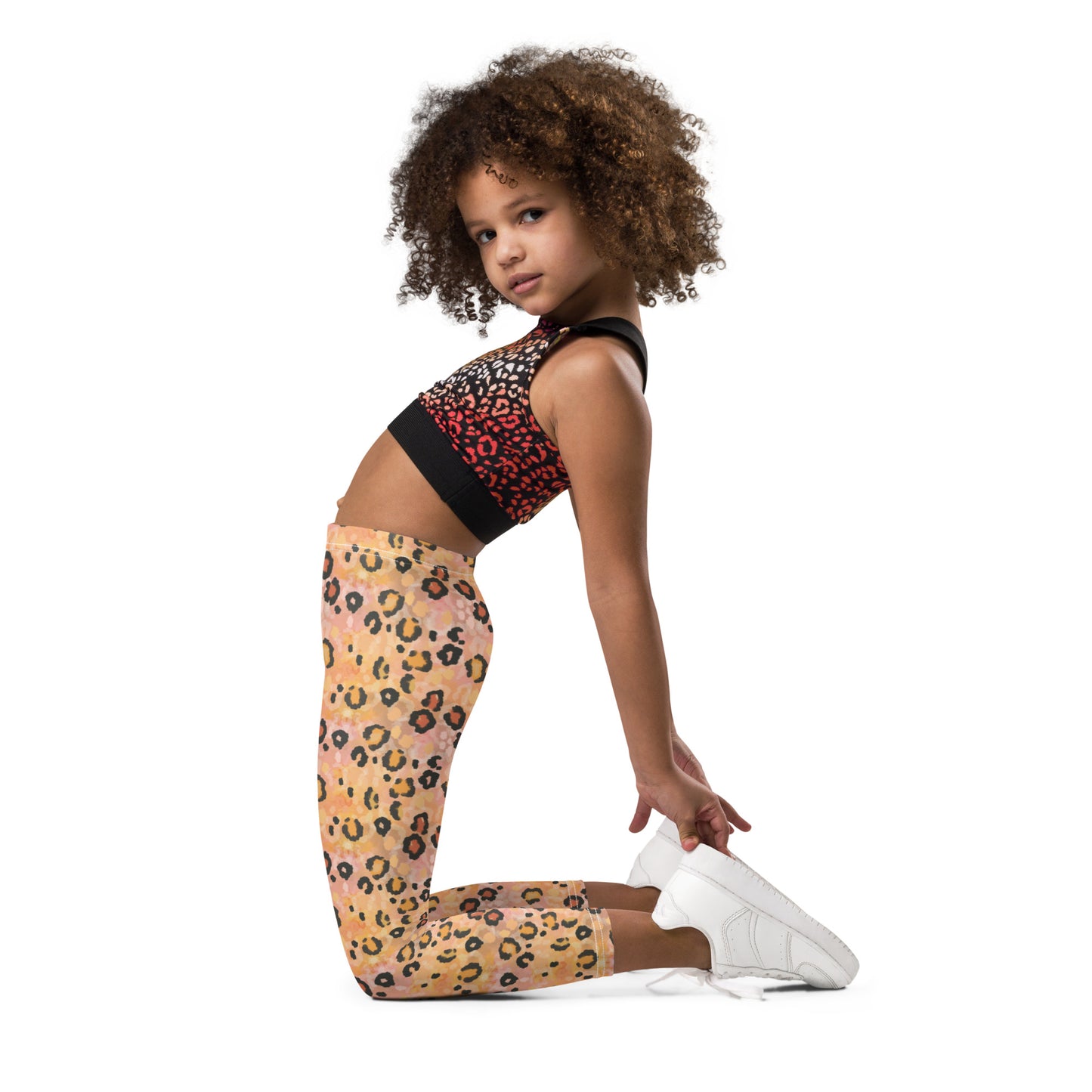 Kid's Leggings - Playful Leopard Print