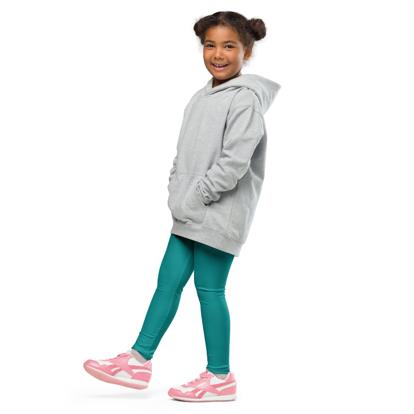 Kid's Leggings - Tropical Teal