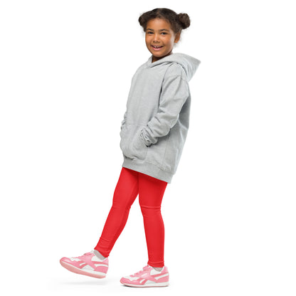 Kid's Leggings - Cherry Pop Red