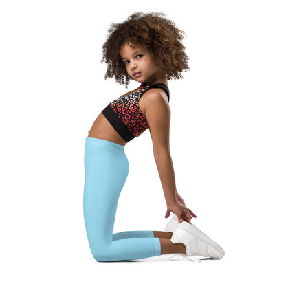 Kid's Leggings - Sky Dream Blue