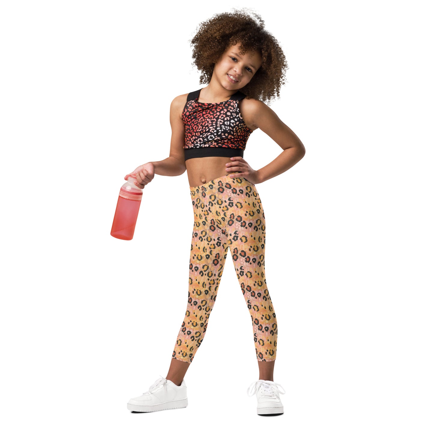 Kid's Leggings - Playful Leopard Print