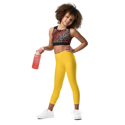 Kid's Leggings - Honey Mustard Yellow