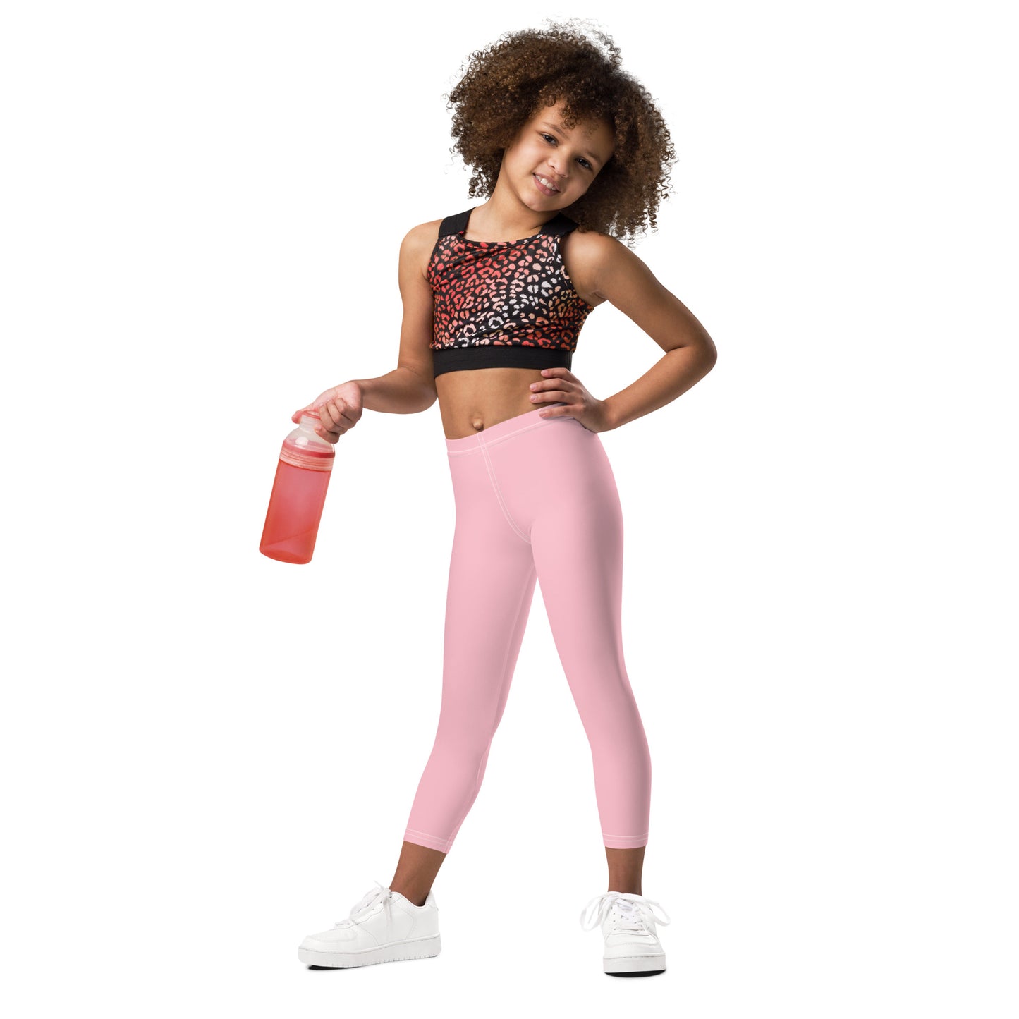 Kid's Leggings - Cotton Candy Pink