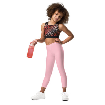 Kid's Leggings - Cotton Candy Pink