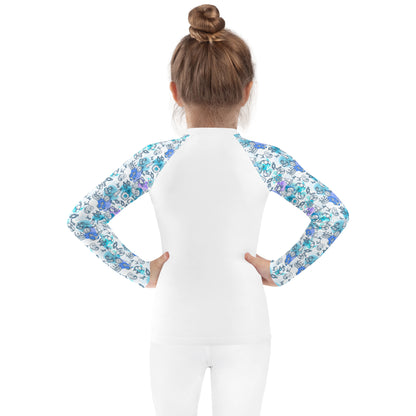 Kids Rash Guard - Splash Squad, White