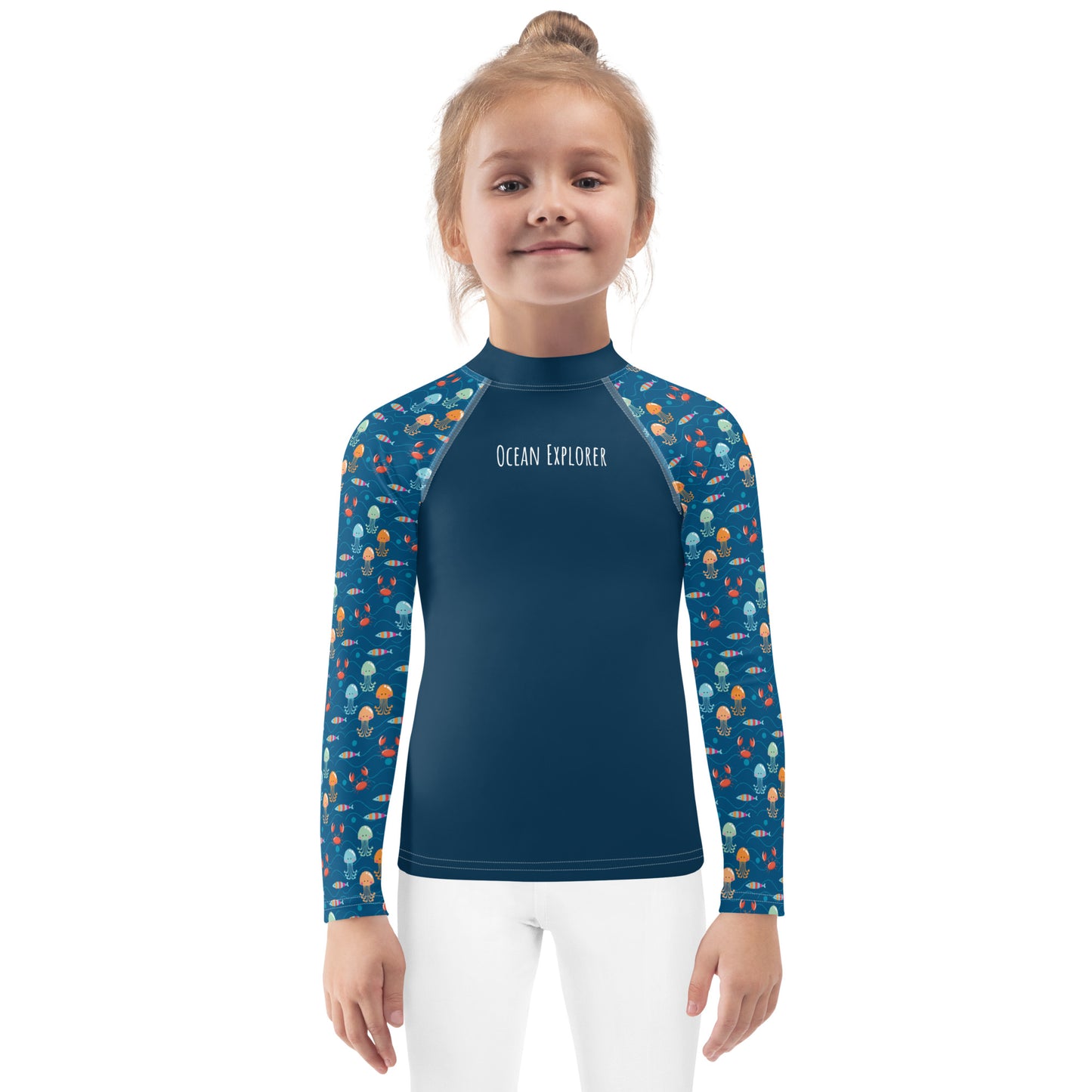 Kids Rash Guard - Ocean Explorer, Dark Blue