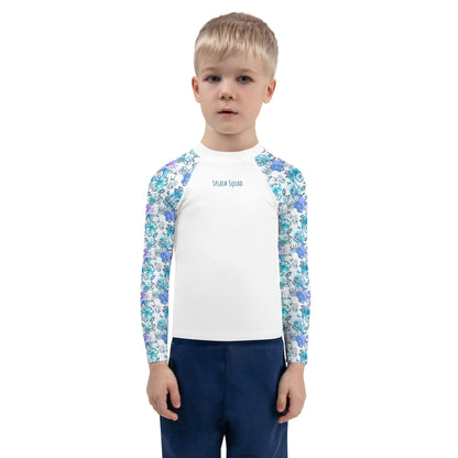 Kids Rash Guard - Splash Squad, White