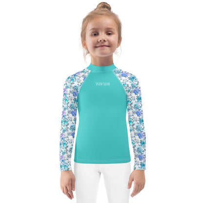 Kids Rash Guard - Splash Squad, Seafoam Green