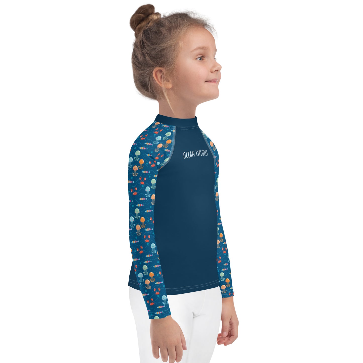 Kids Rash Guard - Ocean Explorer, Dark Blue