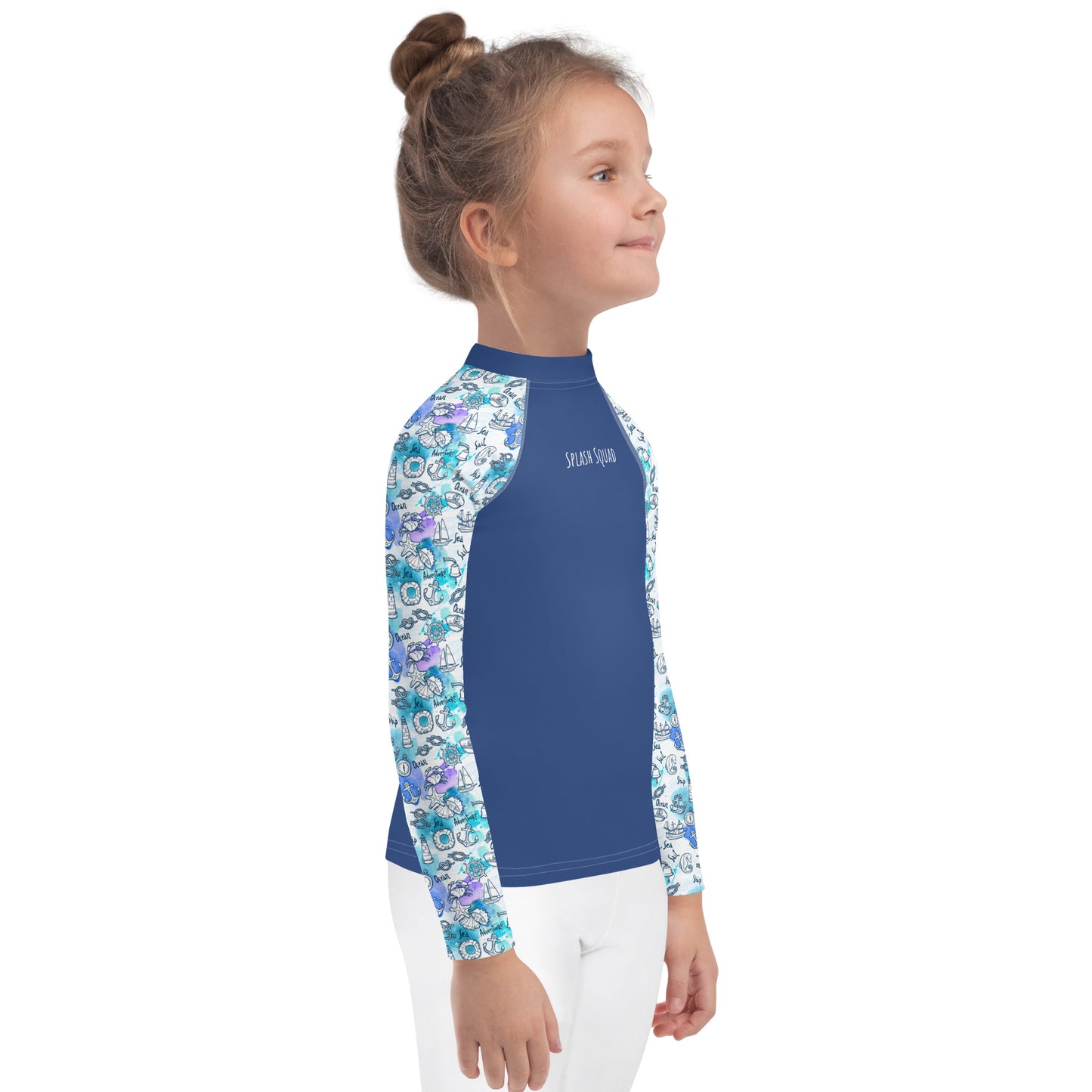 Kids Rash Guard - Splash Squad, Blue