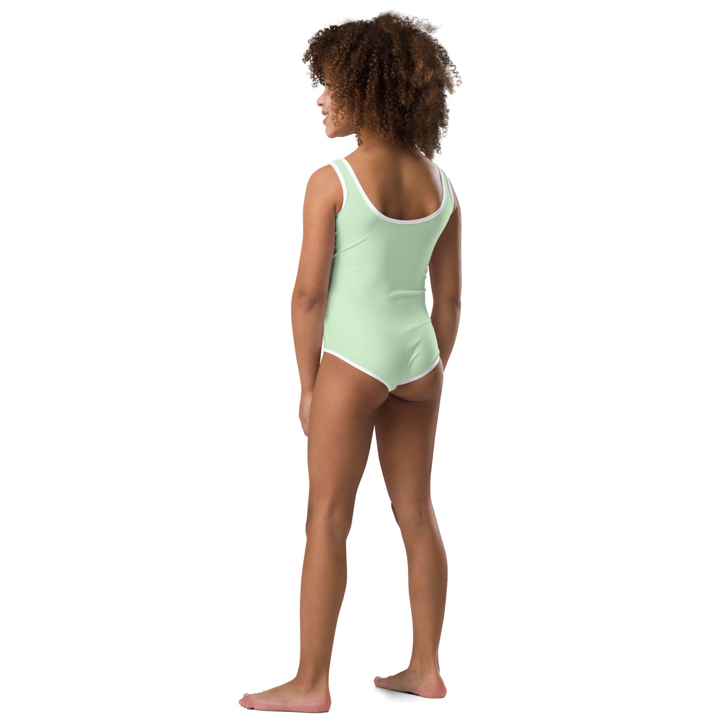 Kids Swimsuit - Let's be Mermaids, Mint Green