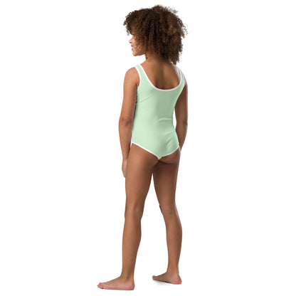 Kids Swimsuit - Let's be Mermaids, Mint Green
