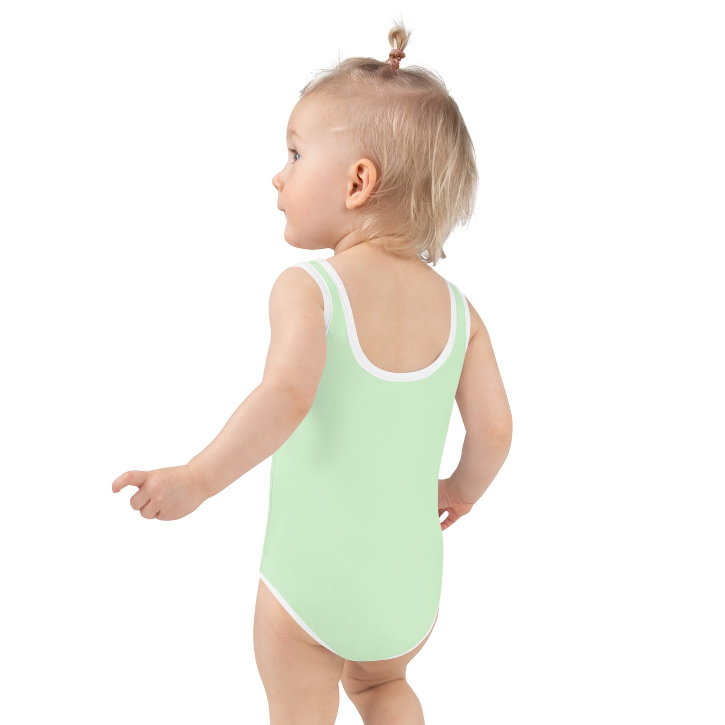 Kids Swimsuit - Let's be Mermaids, Mint Green