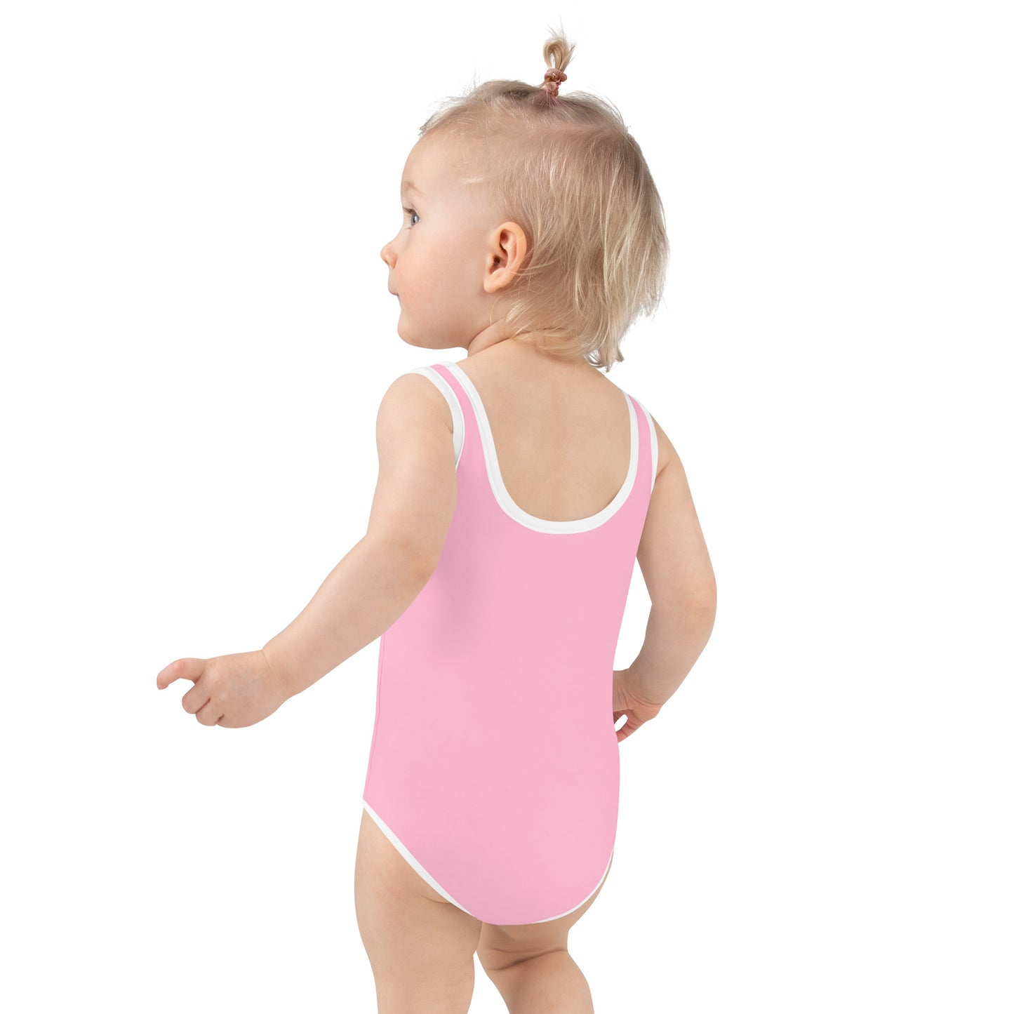 Kids Swimsuit - Let's be Mermaids, Bubblegum Pink