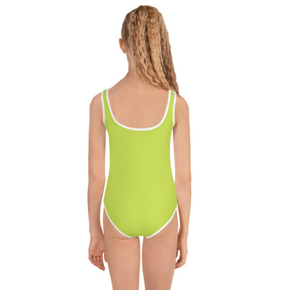 Kids Swimsuit - Lime Green