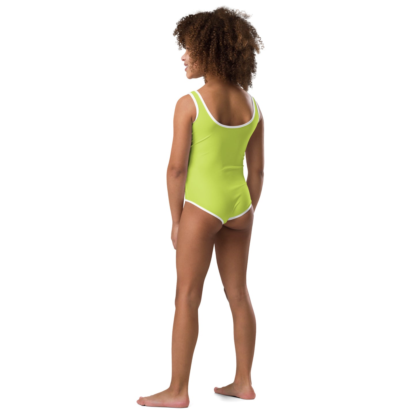 Kids Swimsuit - Lime Green