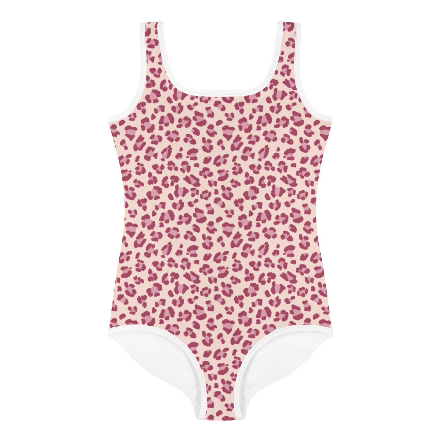Kids Swimsuit - Pink Leopard Print