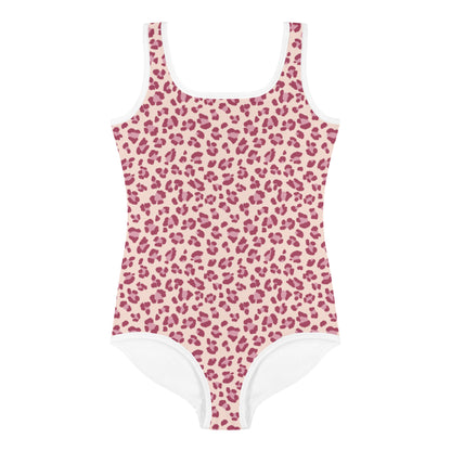 Kids Swimsuit - Pink Leopard Print