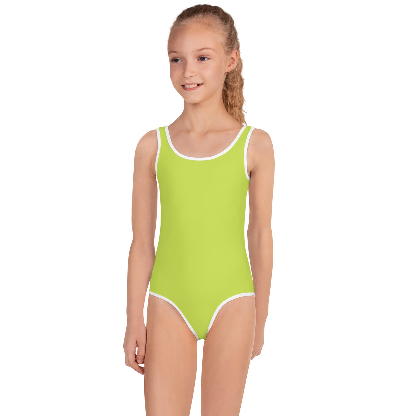 Kids Swimsuit - Lime Green