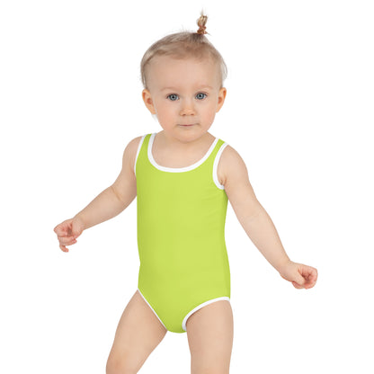 Kids Swimsuit - Lime Green