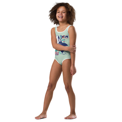 Kids Swimsuit - Swim with Me, Green