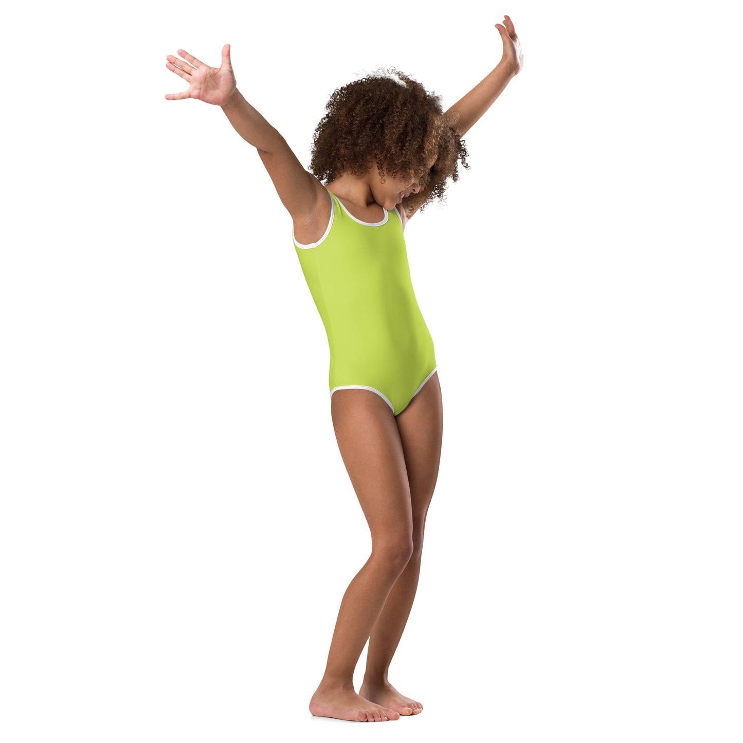 Kids Swimsuit - Lime Green