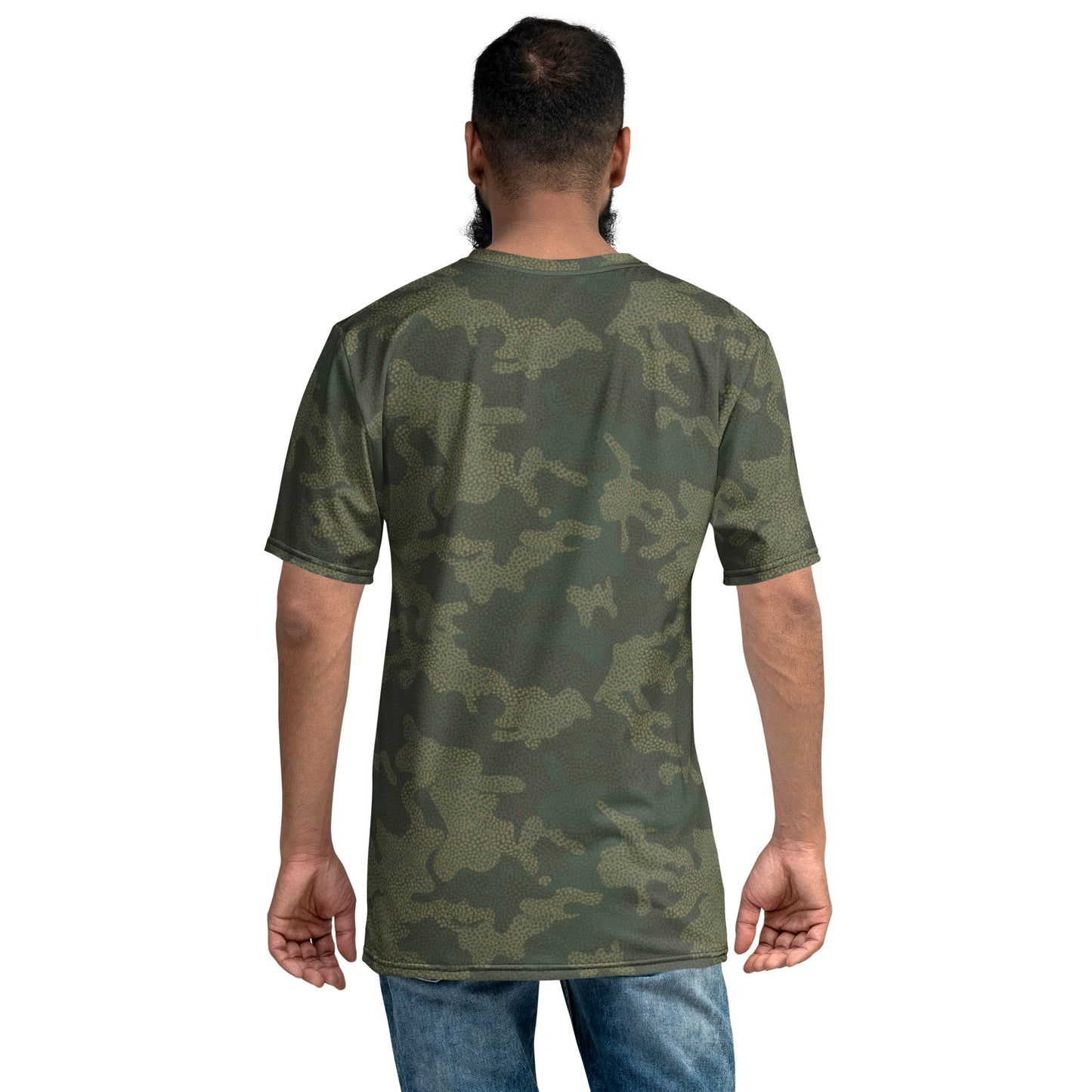 Klassischer Rundhalsausschnitt mit Camouflage-Muster