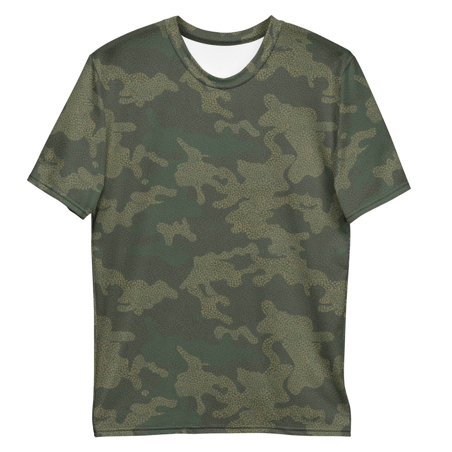 Klassischer Rundhalsausschnitt mit Camouflage-Muster