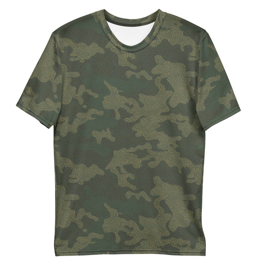 Klassischer Rundhalsausschnitt mit Camouflage-Muster