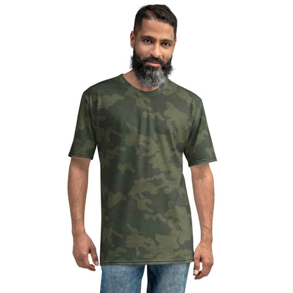 Klassischer Rundhalsausschnitt mit Camouflage-Muster
