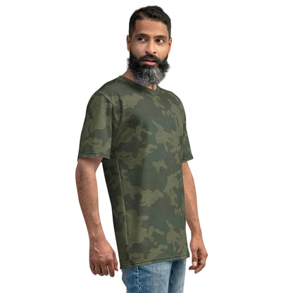 Klassischer Rundhalsausschnitt mit Camouflage-Muster