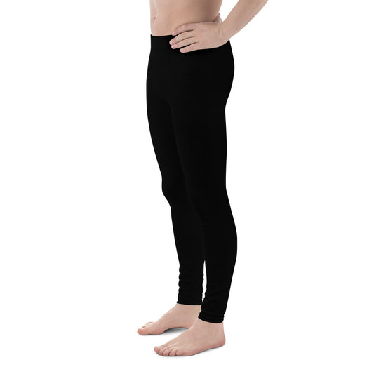 Sport Pro Leggings für Herren – Mitternachtsschwarz