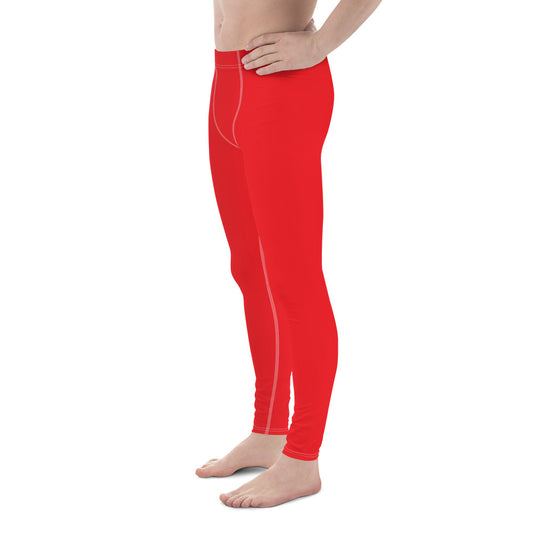 Sport Pro Leggings für Herren – Feuriges Rot
