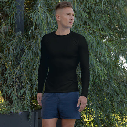 Men's Rash Guard - Midnight Black
