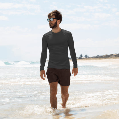 Men's Rash Guard - Charcoal Black