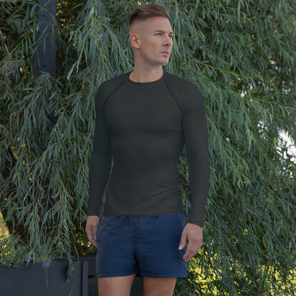 Men's Rash Guard - Charcoal Black
