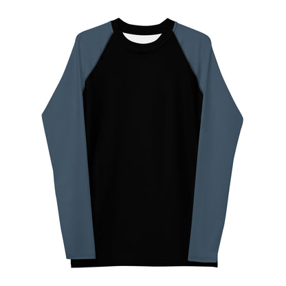 Men's Rash Guard - Black with Grey Sleeves