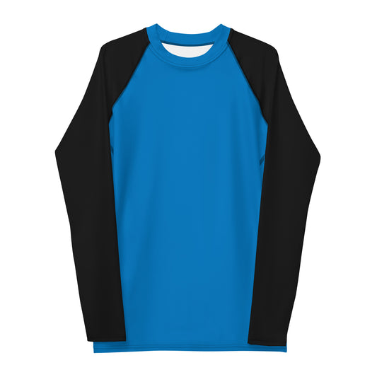 Rashguard für Herren – Königsblau mit schwarzen Ärmeln