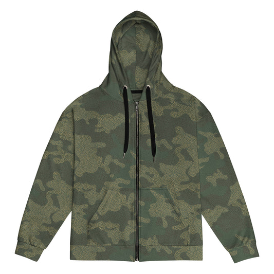 Klassischer Camo-Kapuzenpullover mit Reißverschluss für Herren