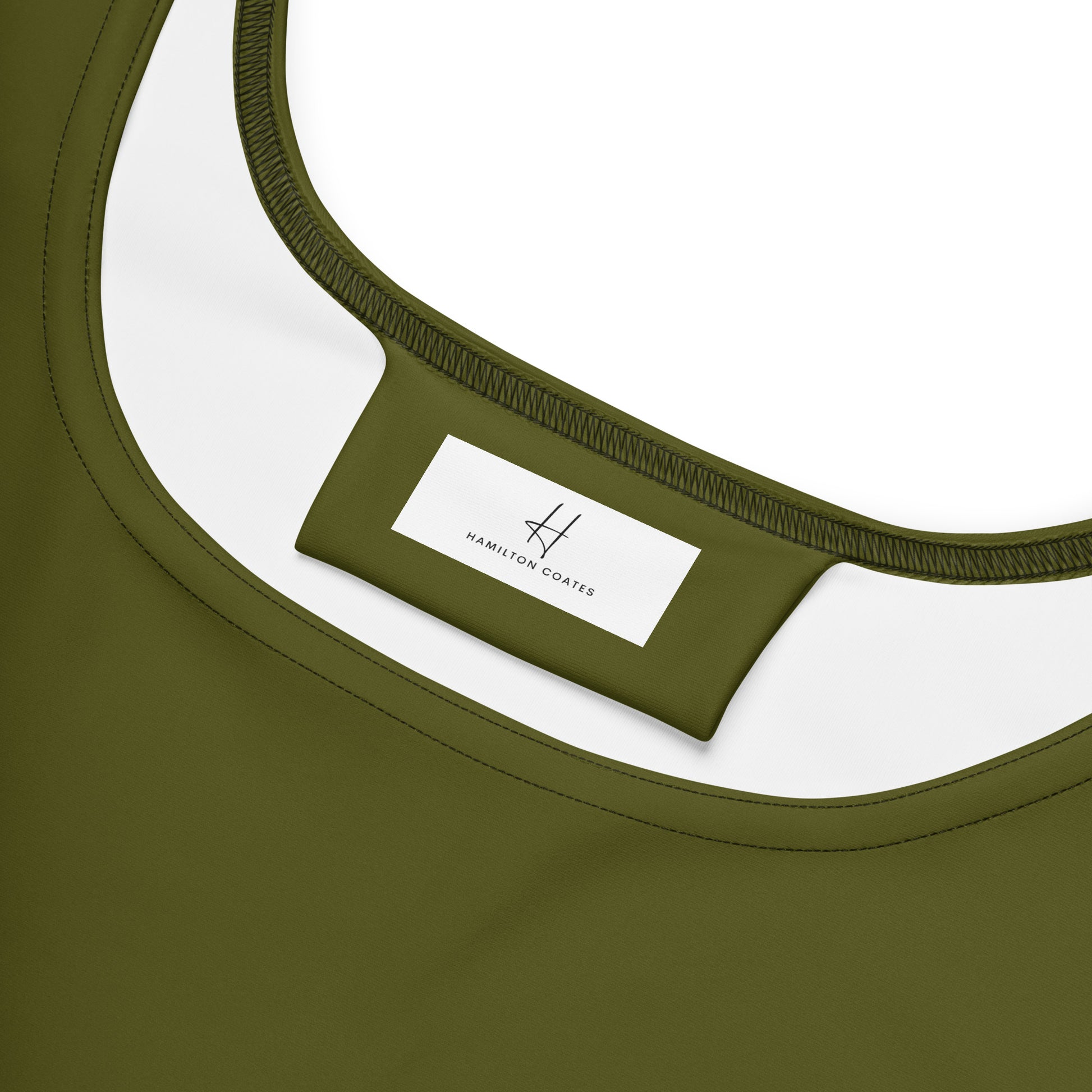 Sleeveless Skater Dress - Olive Green Hamilton Coates Sleeveless Skater Dress - Olive Green Hamilton Coates