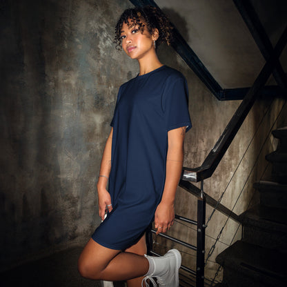 All-Day Comfort T-shirt Dress - Navy Blue Hamilton Coates All-Day Comfort T-shirt Dress - Navy Blue Hamilton Coates