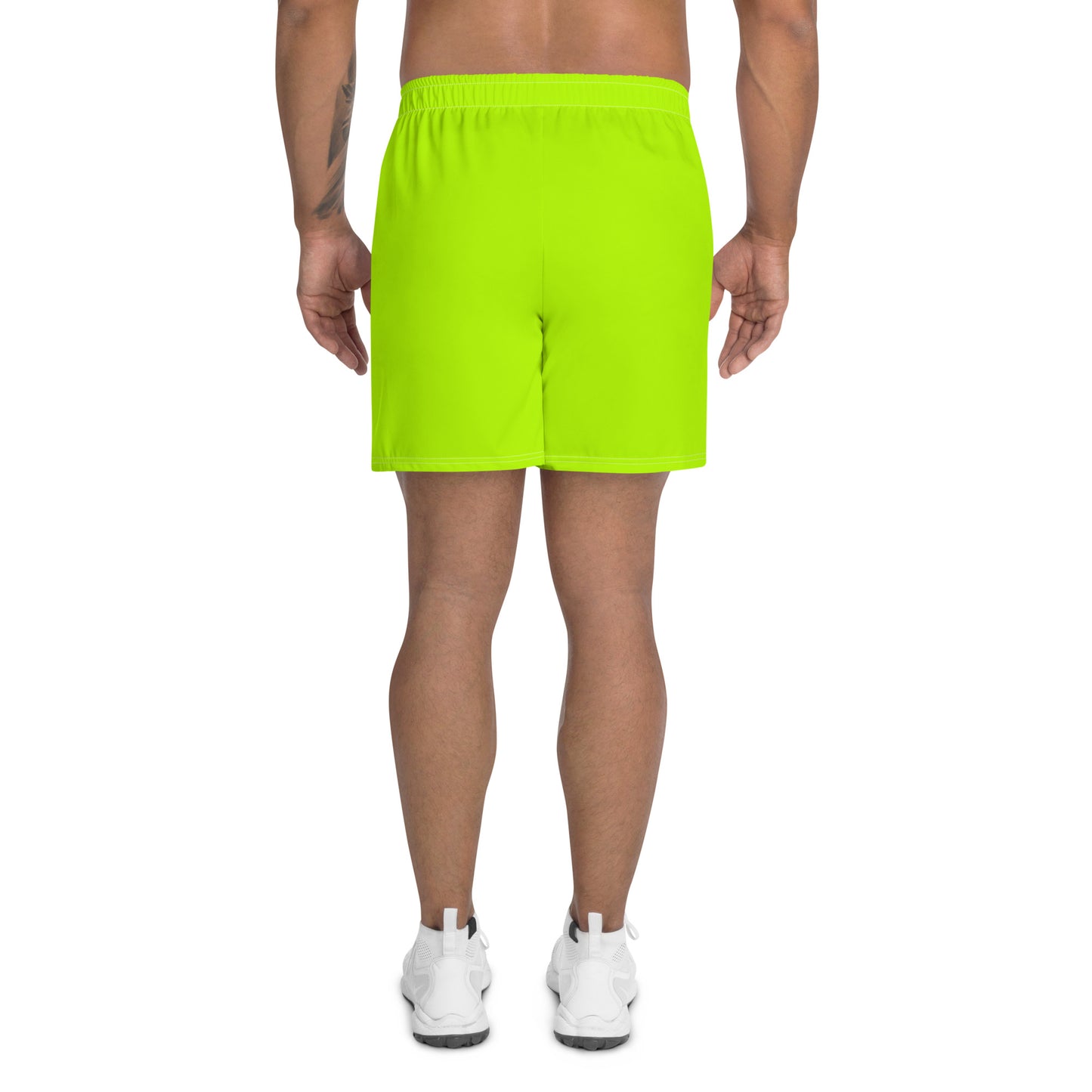 Men's Long Fit Performance Athletic Shorts - Neon Green