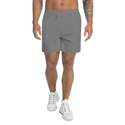 Men's Long Fit Performance Athletic Shorts - Heather Grey